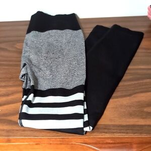 Thigh high stocking scrunch butt leggings